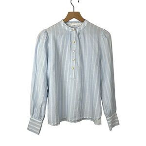 Roberta Roller Rabbit Marseille Stripe Glenda Top Blue Coastal Cottage